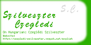 szilveszter czegledi business card